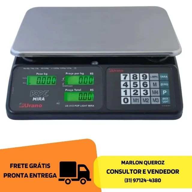 Balança Eletrônica 32 quilos Urano Nova