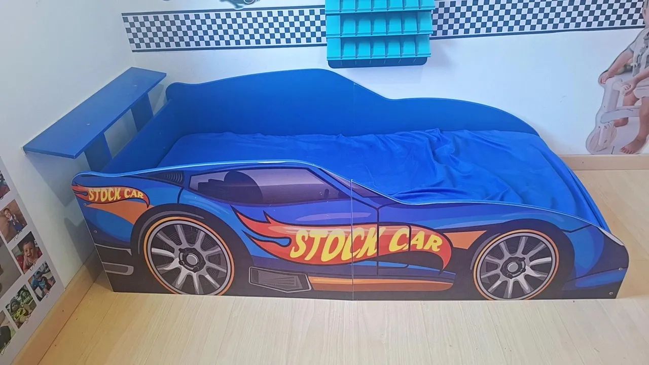Mini cama Hotweels com colchão! Sem uso, foi apenas montada - Foto 2