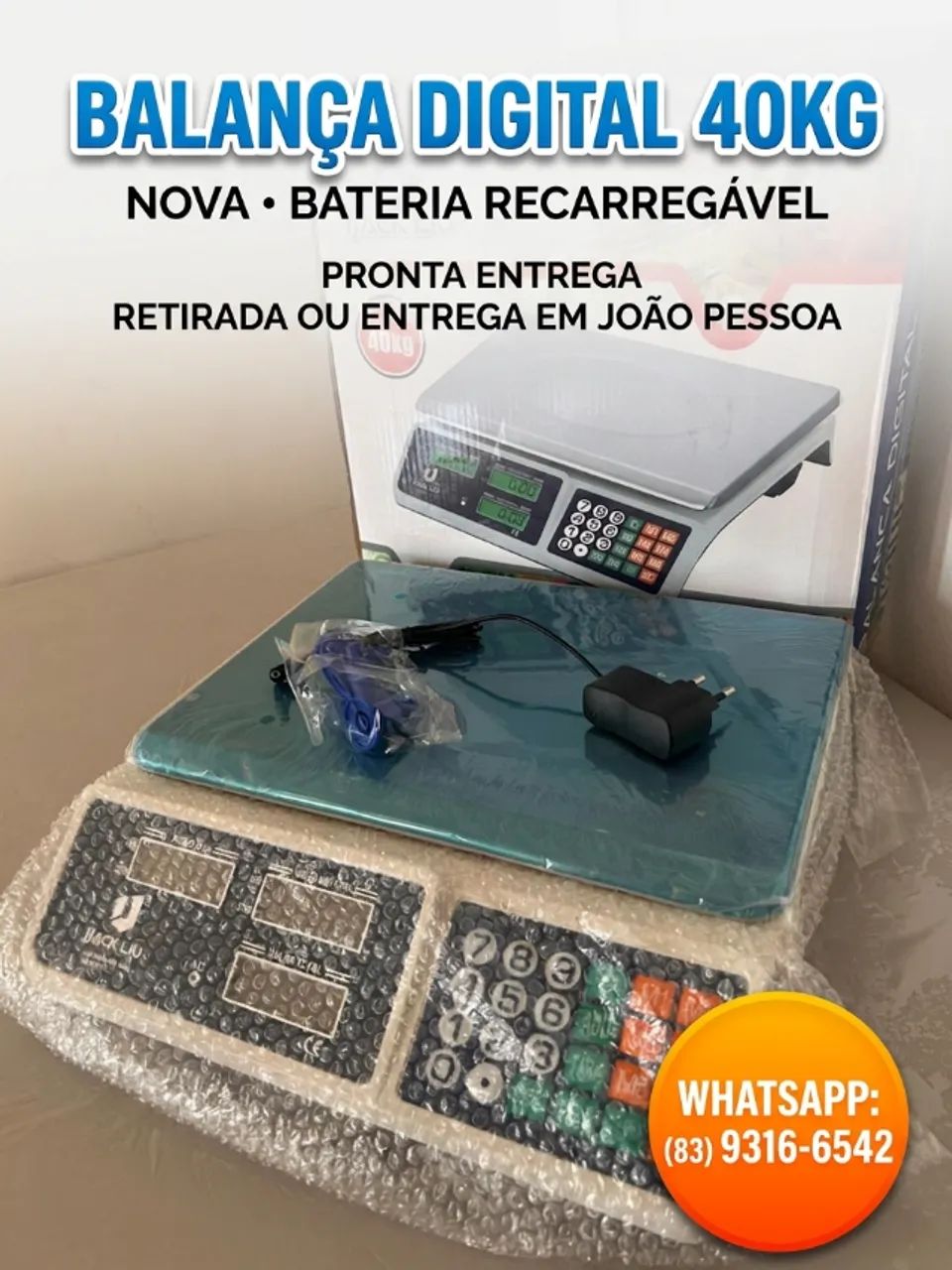 BALANÇA NOVA 40KG COMERCIO - Foto 2