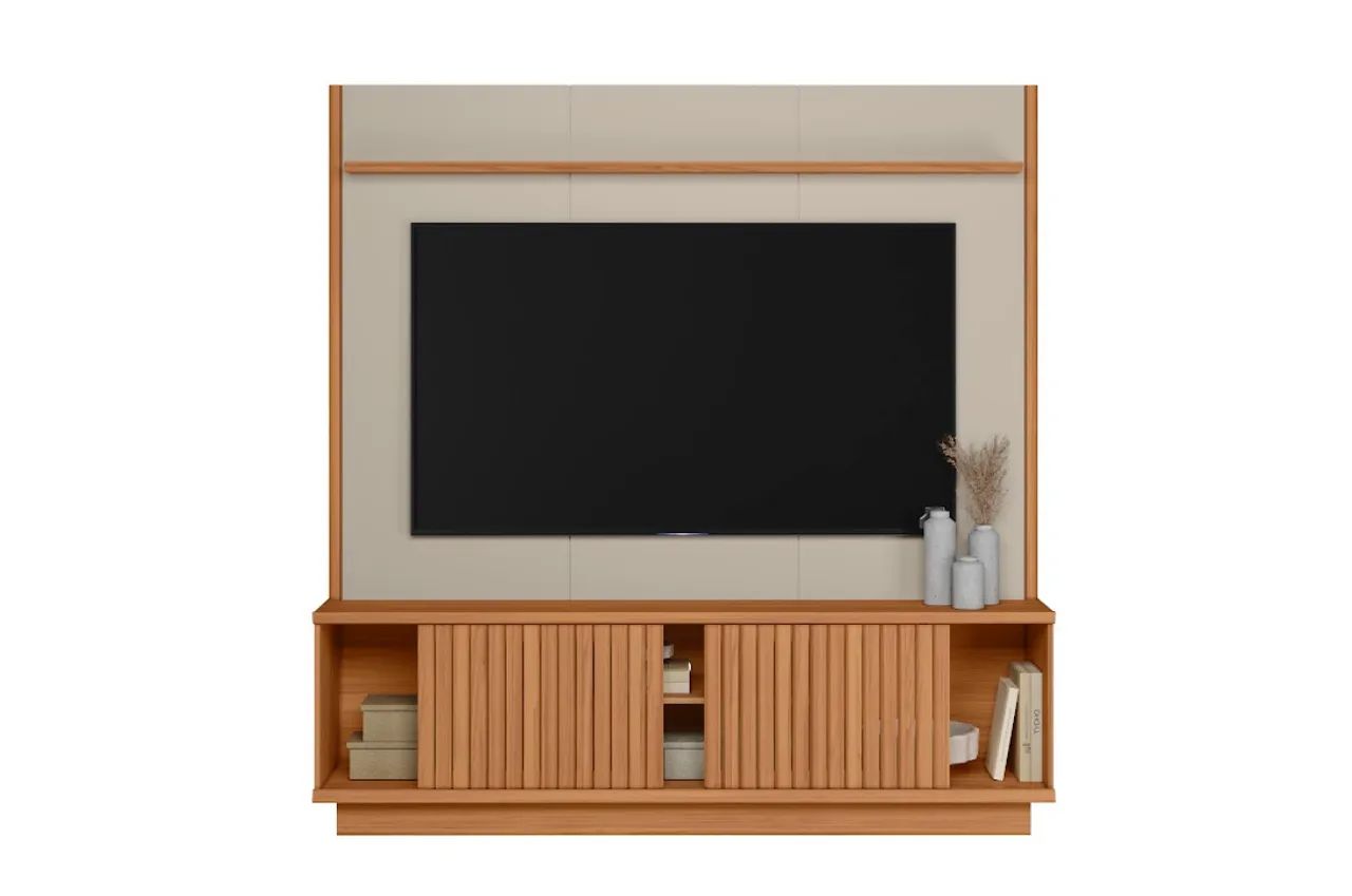 Painel Home Ripado com Portas de Correr - Foto 3