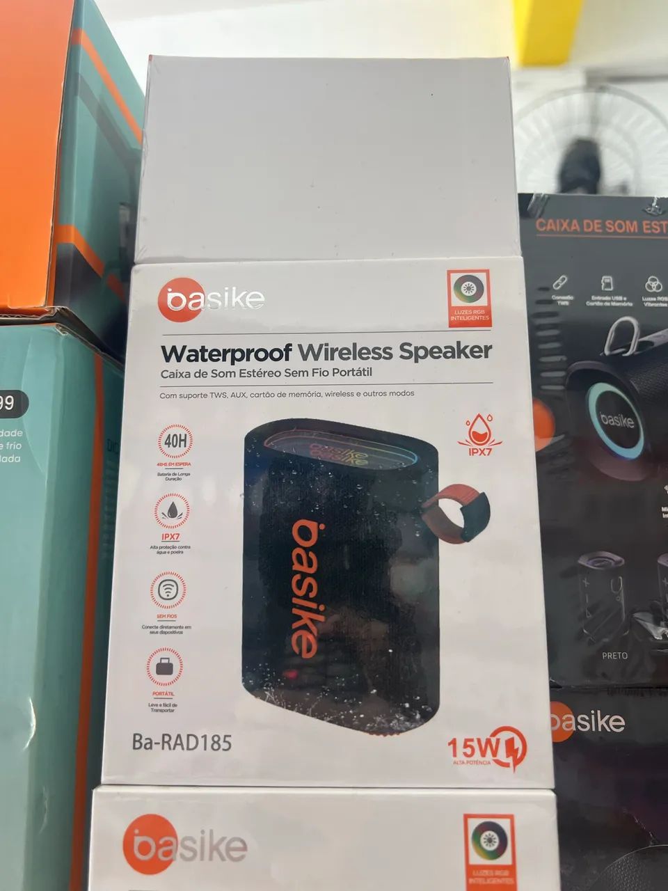 Caixa de Som Sem fio portátil Basike 15w
