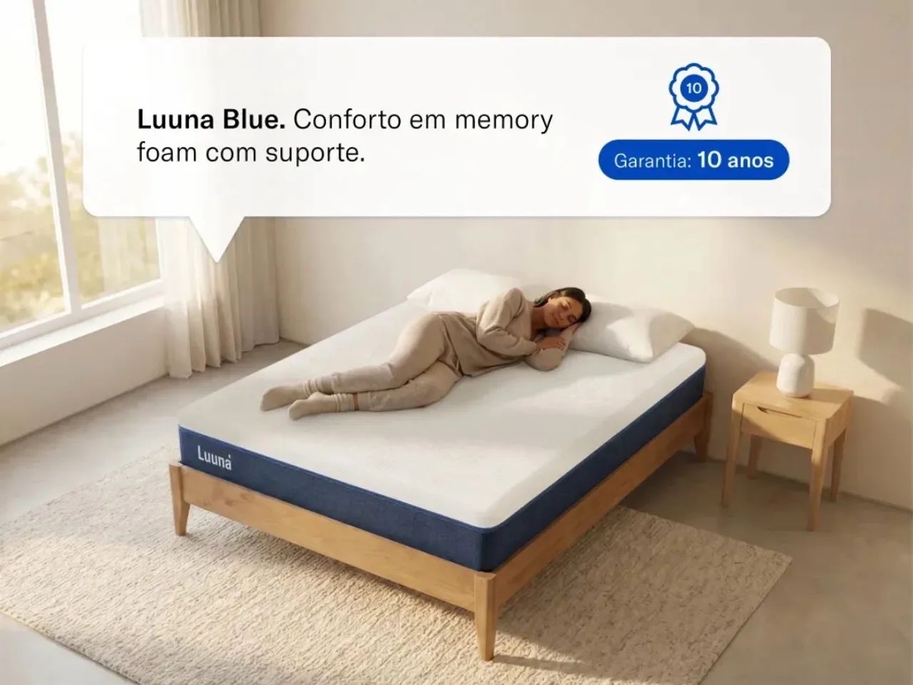 Colchão Luma Blue!! Novo!  - Foto 2