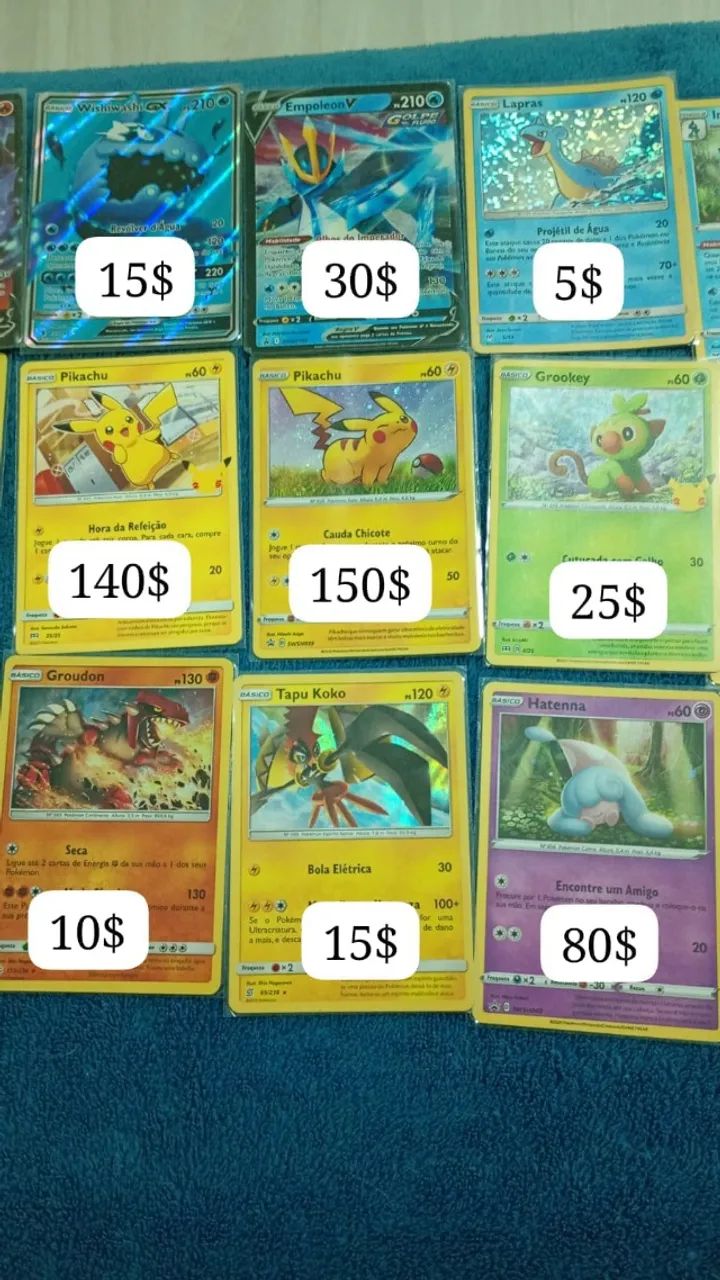 Cartas Pokemon