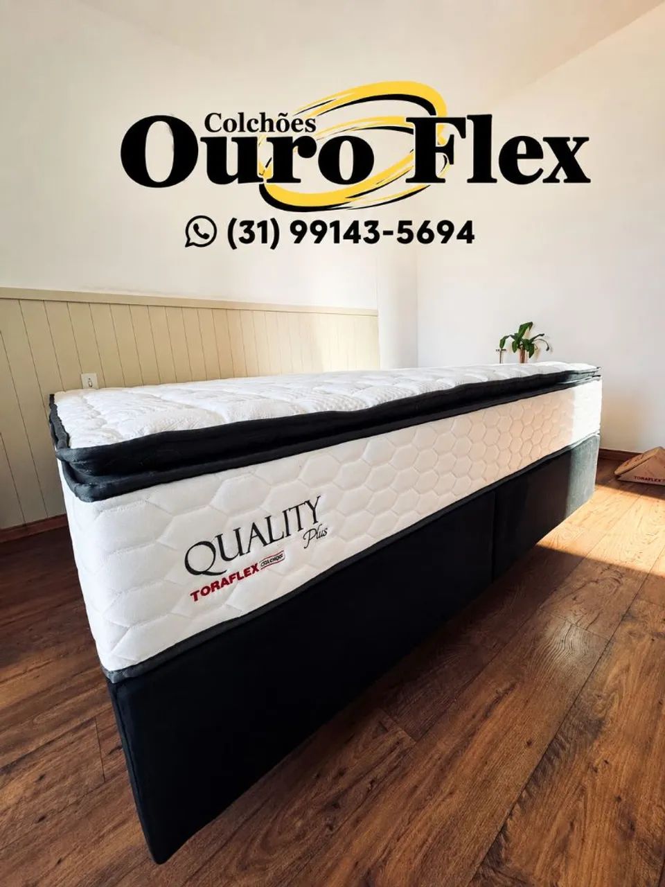 Cama king Size com Colchão molas ensacadas- Toraflex  - Foto 2
