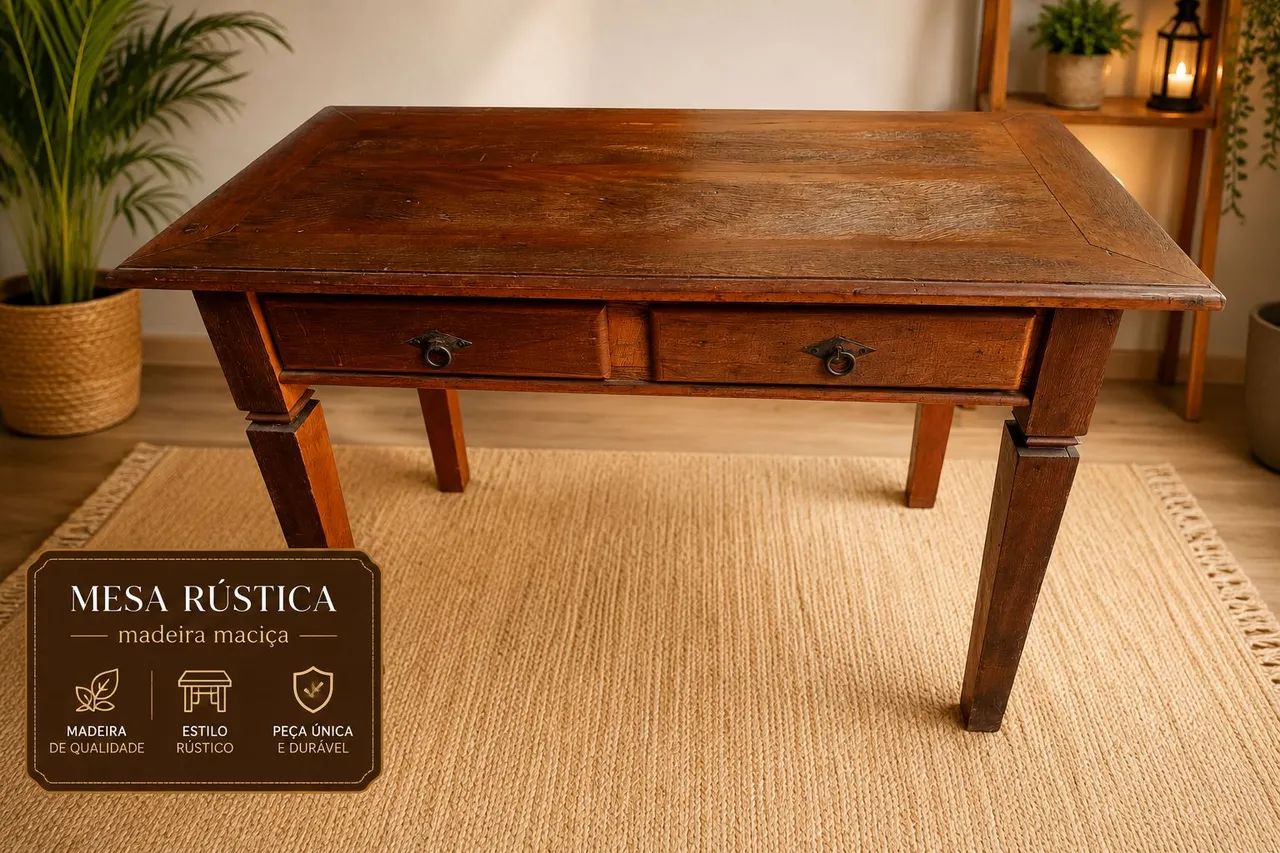Mesa Rústica 