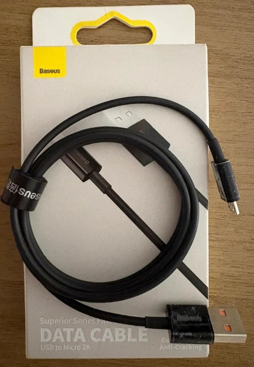 Cabo Baseus Superior Series USB para Micro USB V8 2A 1 Metro - Foto 2