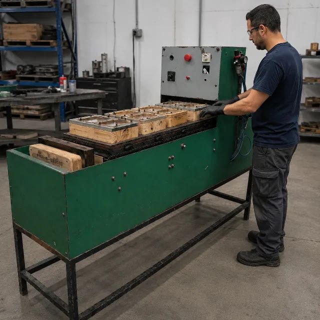 Máquina Coladora de Blister Industrial Pneumática com Moldes - Foto 2
