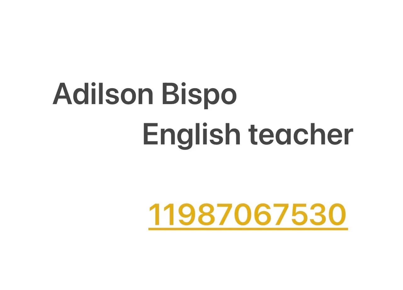 Professor de inglês