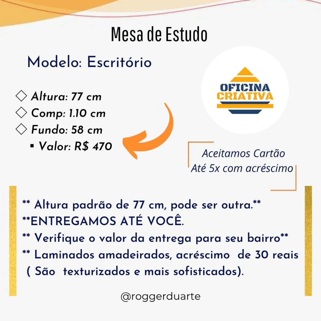 Mesa Escritório  - Foto 2