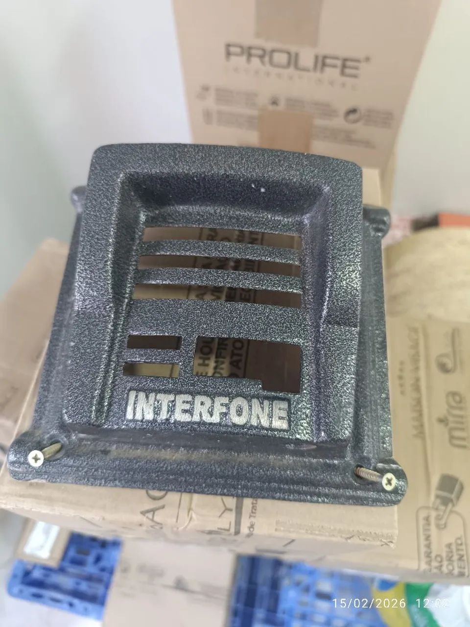 Proteção para interfone porteiro eletrônico marca  líder