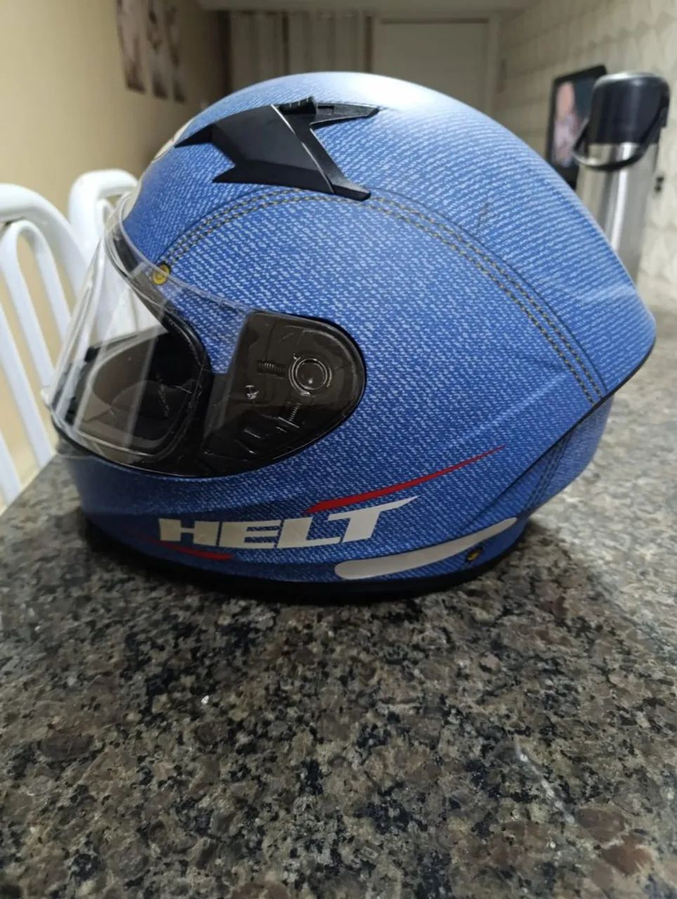 Capacete Helt Integral Azul