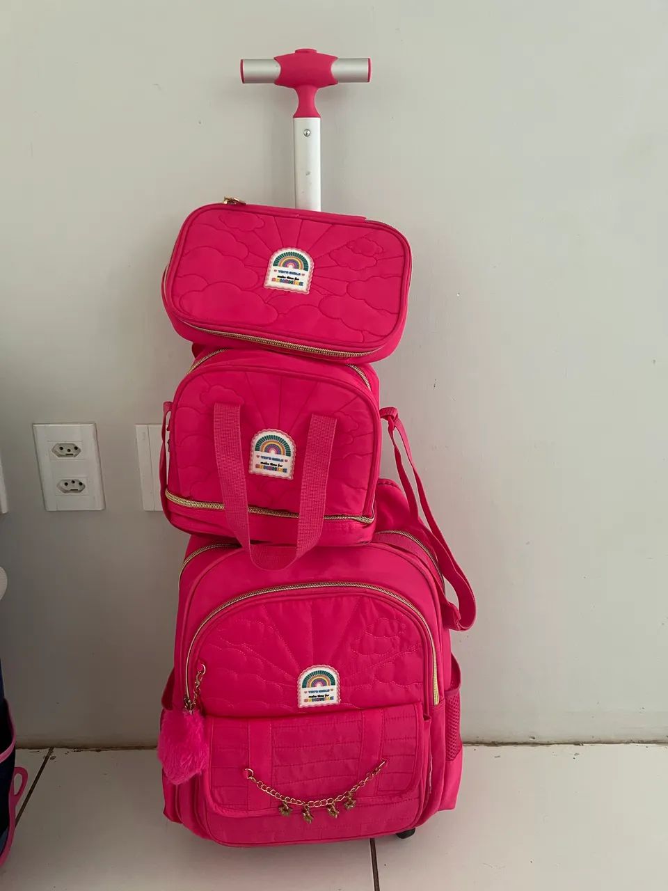 Kit mochila estojo e lancheira  - Foto 2