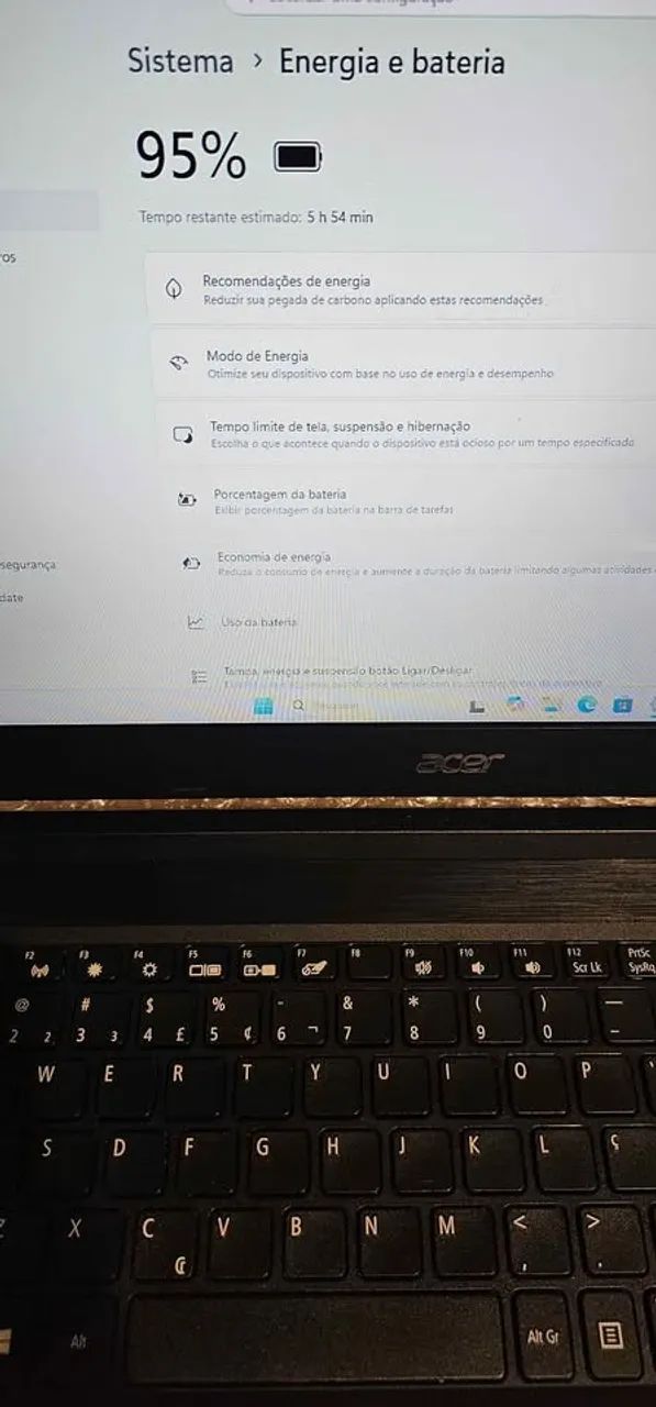 Notebook Acer,  Ryzen ,ssd , 8gb memória