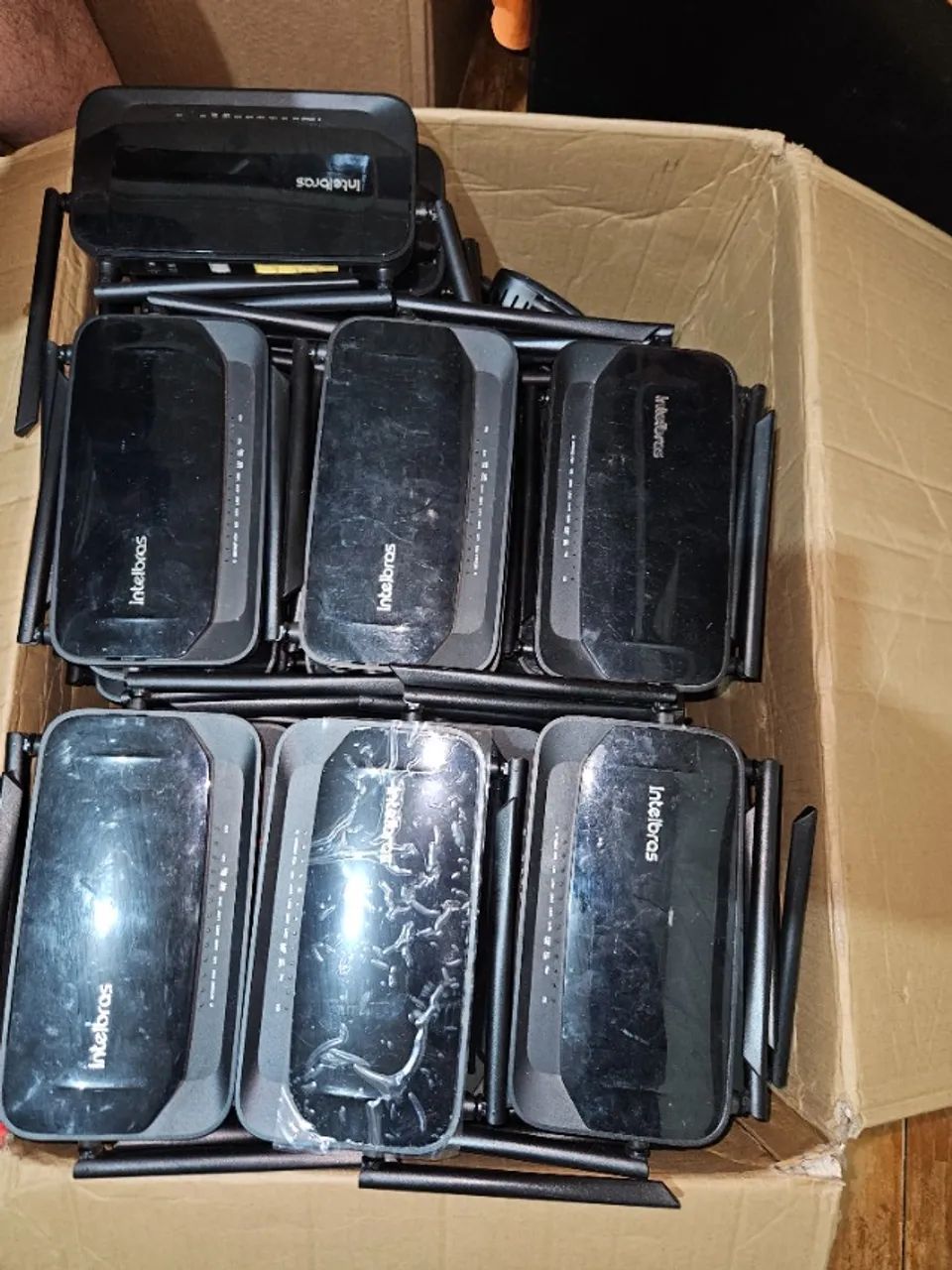 Ont Intelbras WiFiber AX1800V Wi-Fi 6 inMesh (10 unidades) C/Fonte