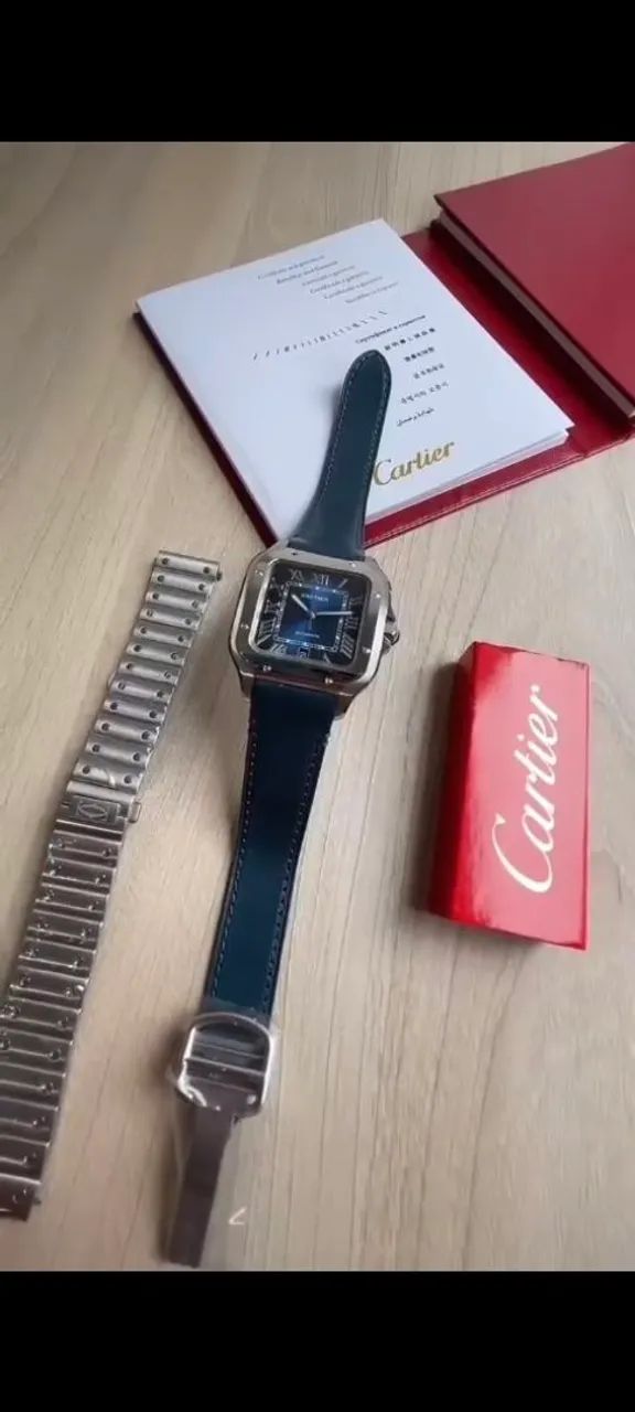 ROLEX CARTIER SANTOS/ AZUL/ SC - Foto 5