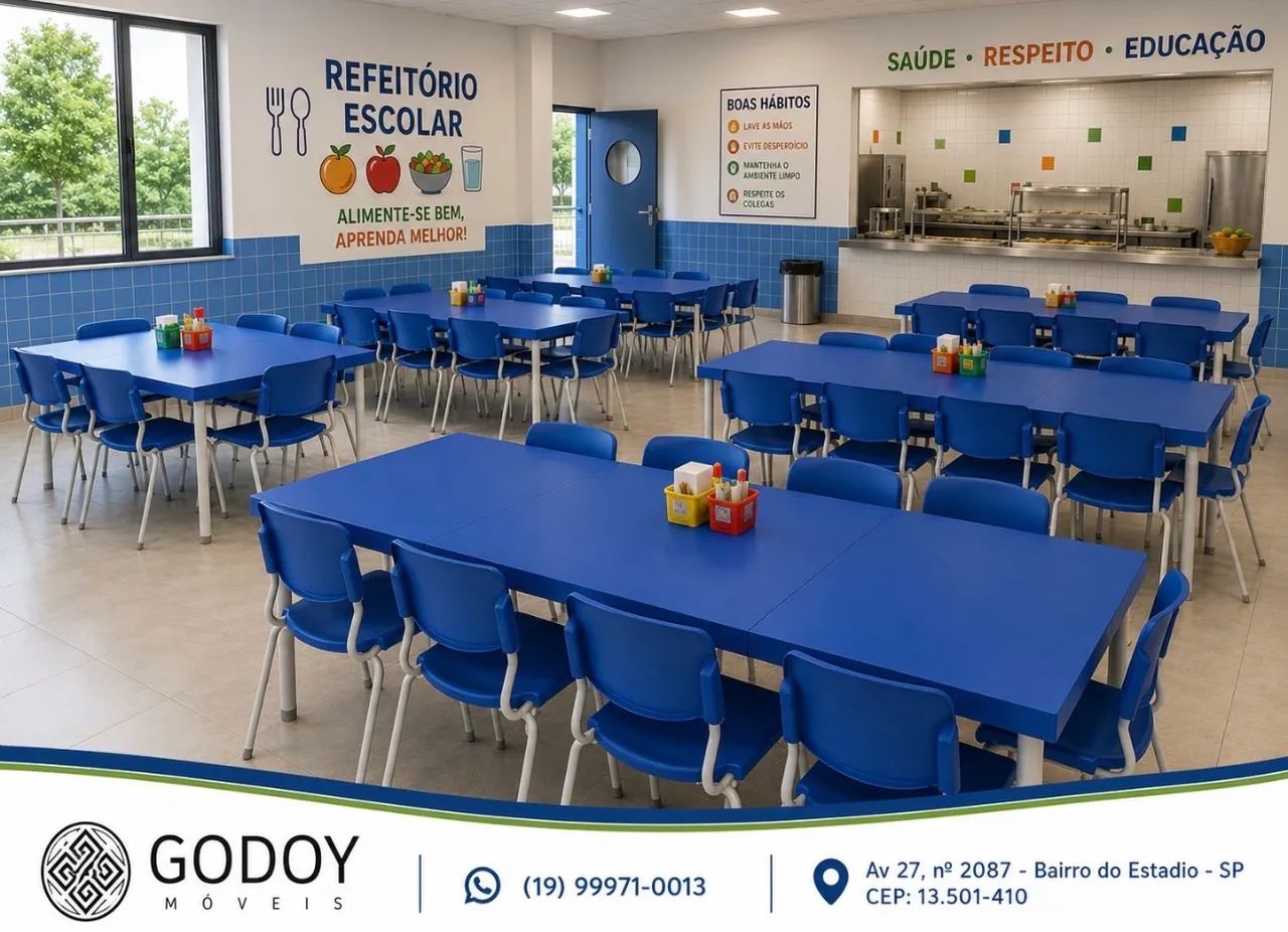 Conjunto Refeitório escolar , infantil e Adulto - Foto 2