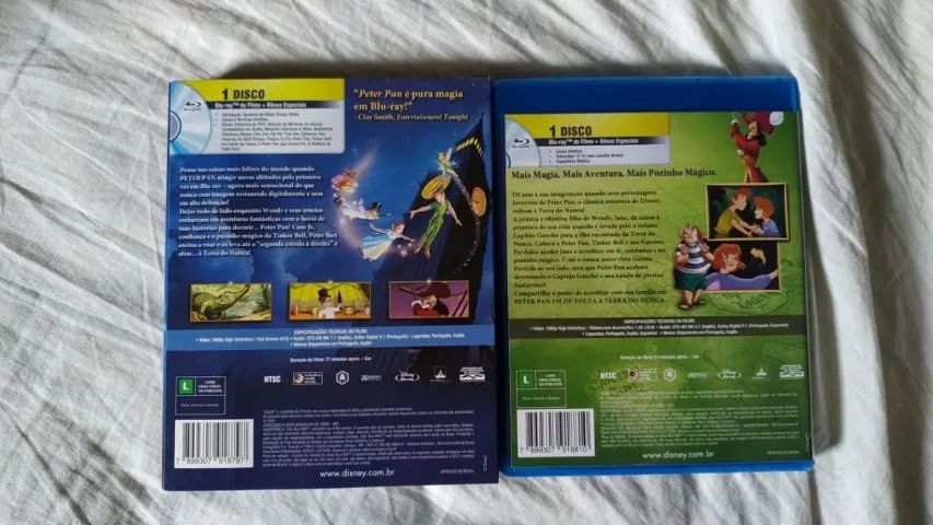 Bluray Peter Pan (com Luva) + De Volta A Terra Do Nunca - Foto 2