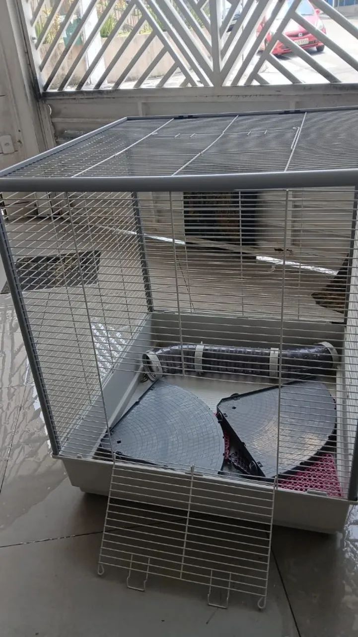 Ferplast Gaiola para furão FURET XL 80 x 75 x 86,5 cm Cinza, GRANDE - Foto 4