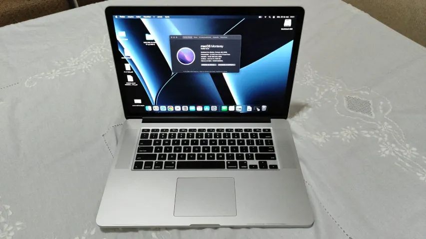 MacBook Pro 15 Retina i7 Quadcore de 2,2 GHz 16gb 512 Ssd - 2015