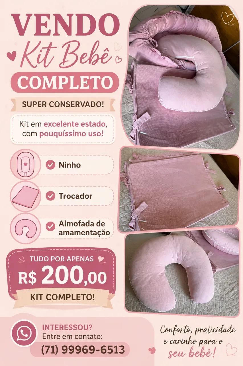 Trocador bebê e kit ninho  - Foto 3