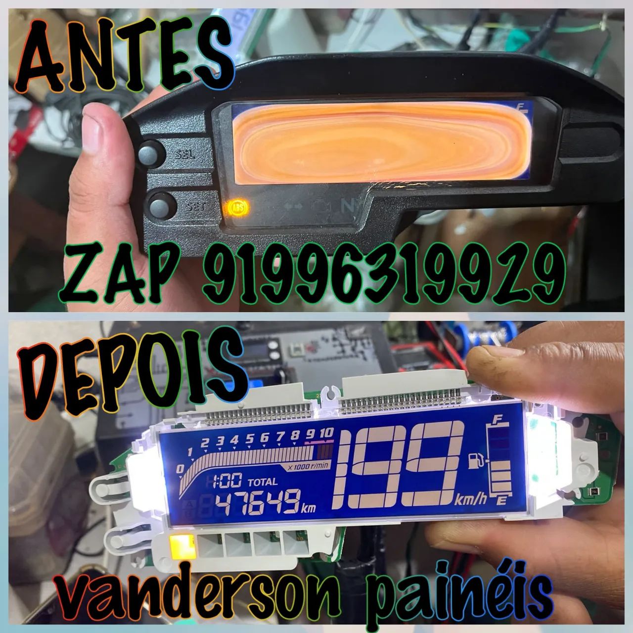 CONSERTO DE PAINEL DE MOTOS