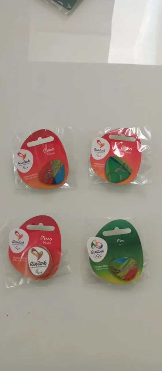 Kit com 4 Pins Paraolimpíadas 2016