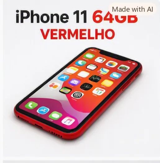 Apple Iphone 11 RED 64 GB - Novíssimo - Celulares e Smartphones
