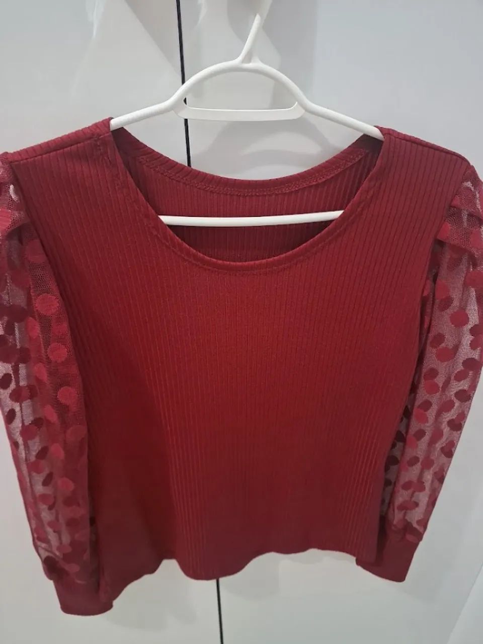 Blusa social manga longa