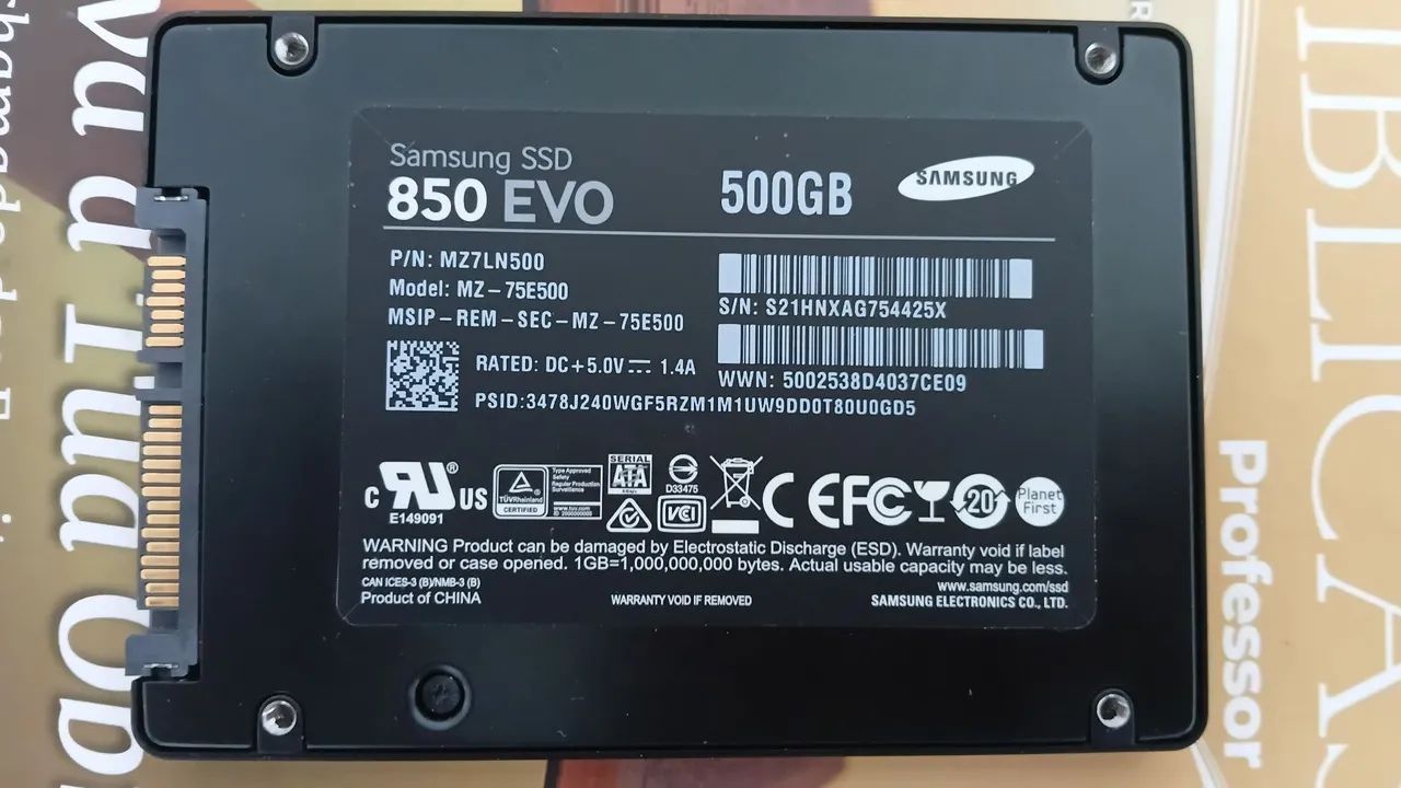 SSD Samsung 850 EVO 500GB - Foto 2