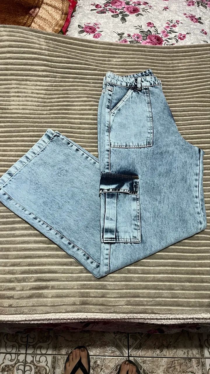Calça Wide leg cargo  - Foto 3