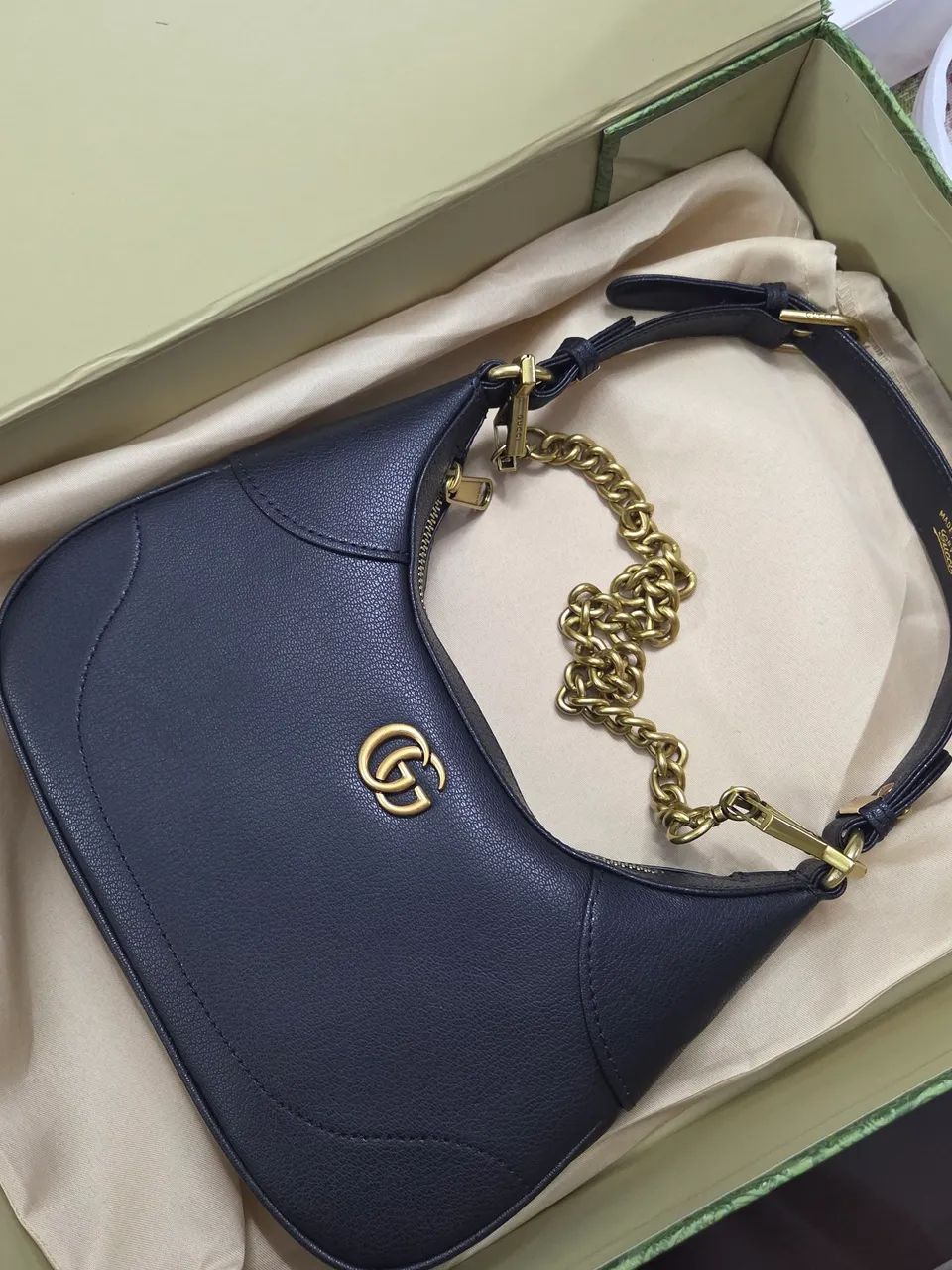Bolsa GG Gucci Aphrodite Couro M