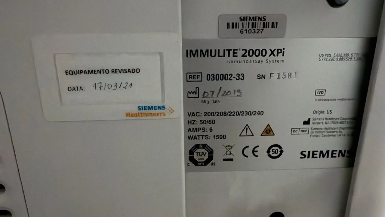 ANALISADOR AUTOMÁTICO DE IMUNOLOGIA SIEMENS IMMULITE 2000 XPI - Foto 3