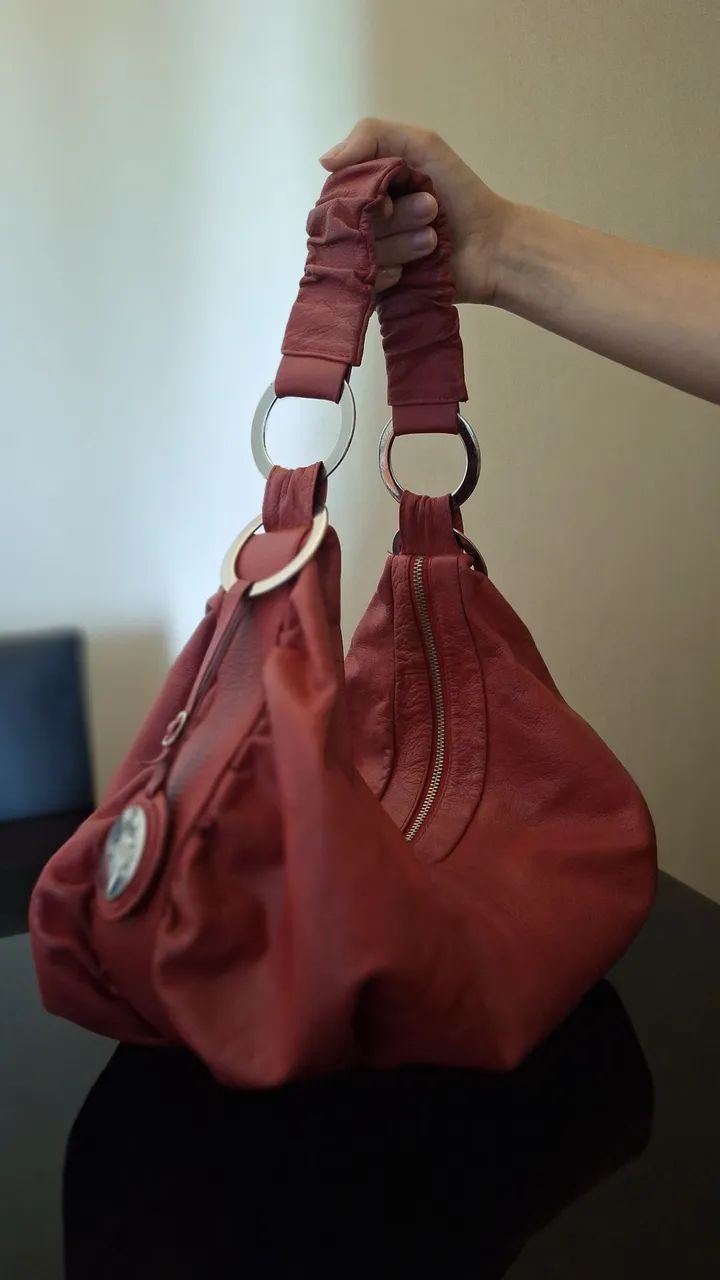 Bolsa vermelha Scamboo. - Foto 3