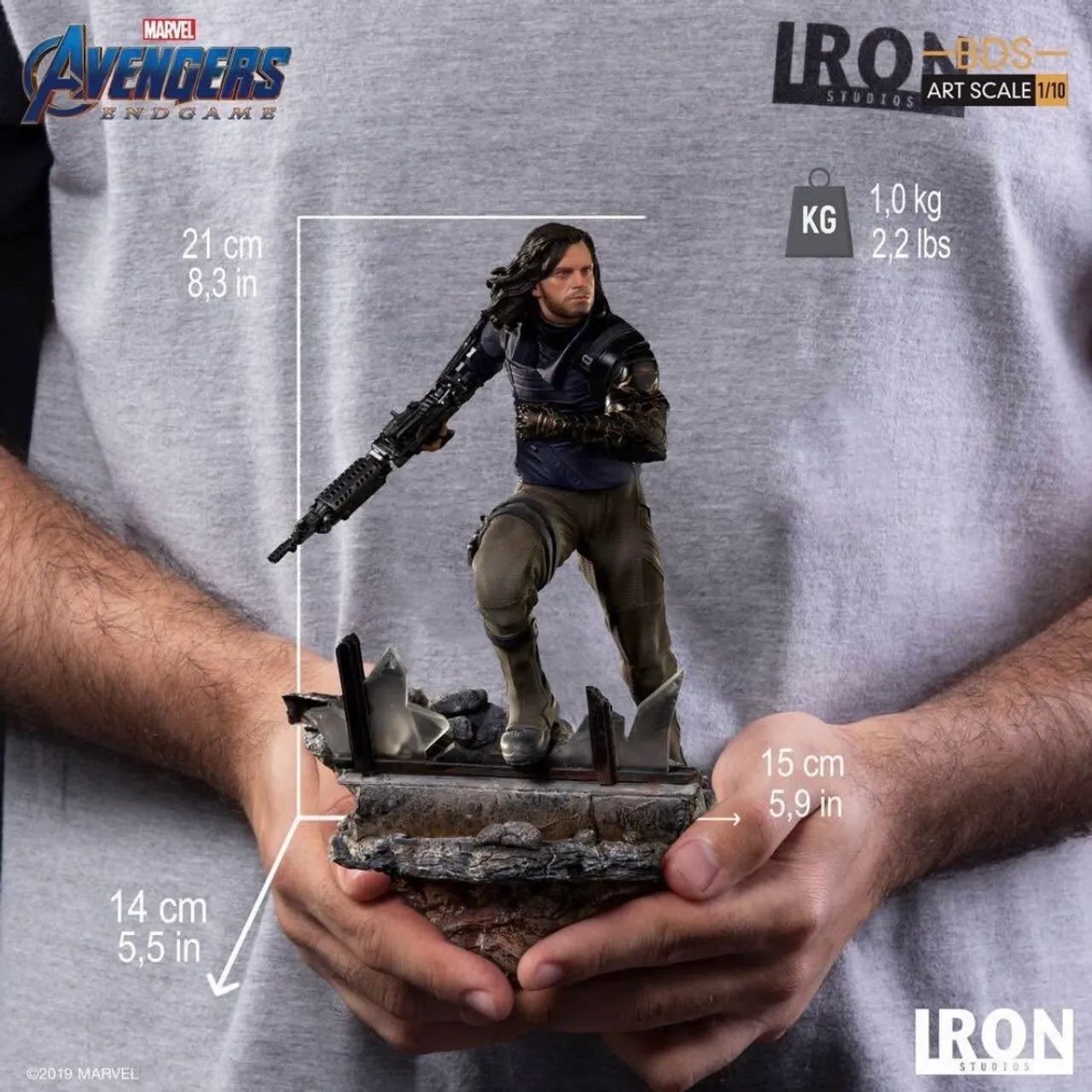 Winter Soldier 1/10 Endgame Iron Studios - Foto 5