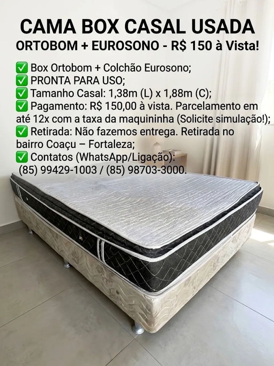 Cama box casal usada - Foto 5