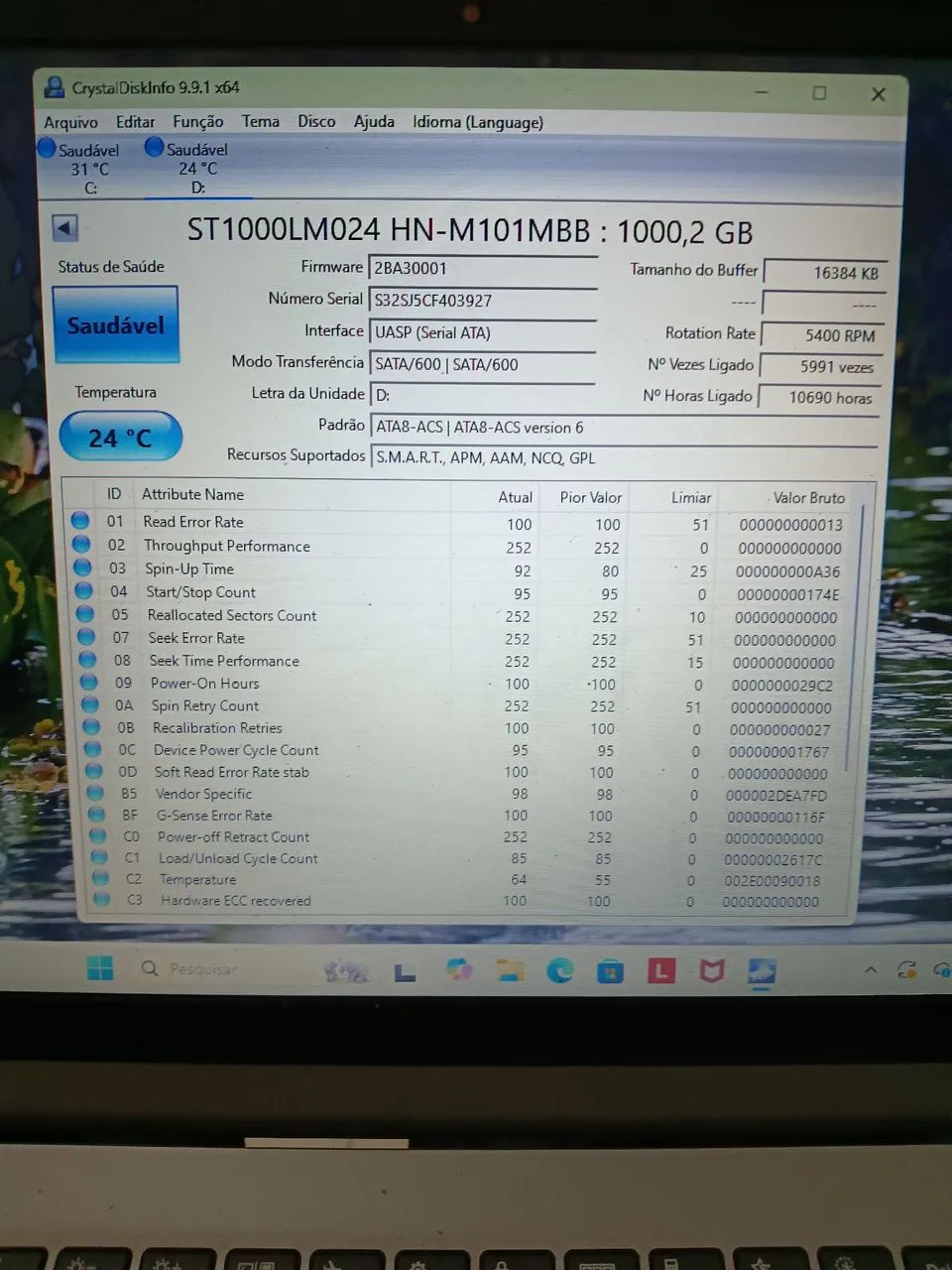 Vendo 2 HDs de 1 TB Samsung de Notebook 2.5" SATA  - Foto 4