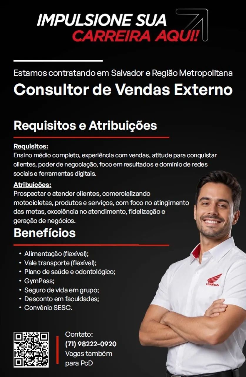 Consultor de Vendas Externo