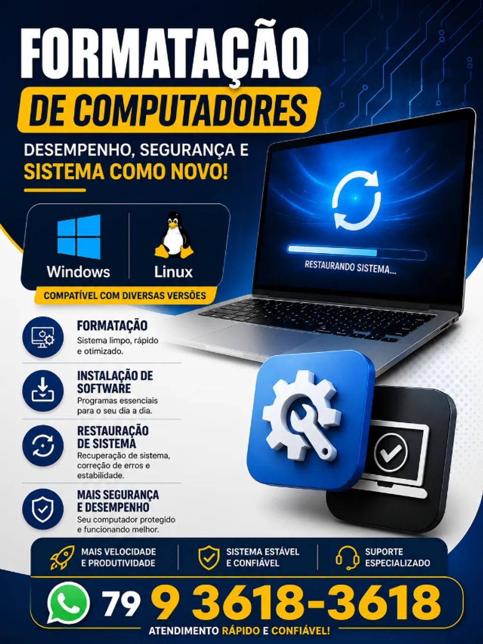 Formatação em Computador e Notebook