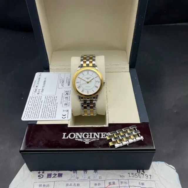 Relógio Longines Flagship Automatic Bicolor 35,6 mm - Ref. L4.774.3.21.7 - Foto 3
