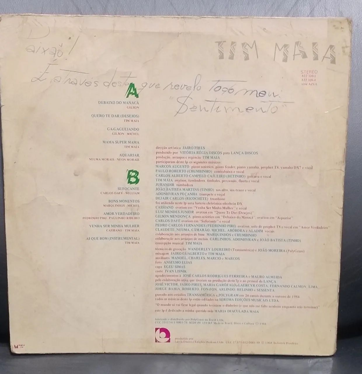 Tim Maia - Sufocante LP - Foto 2