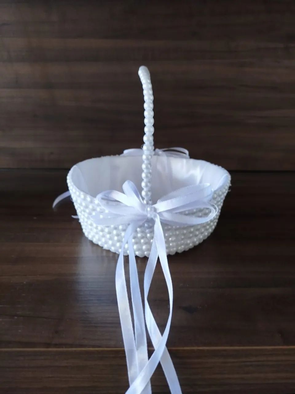 Cestinha para Daminha com Pérolas | Casamento - Foto 4