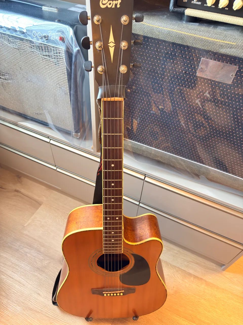Violão Elétrico Cort Ad880ce