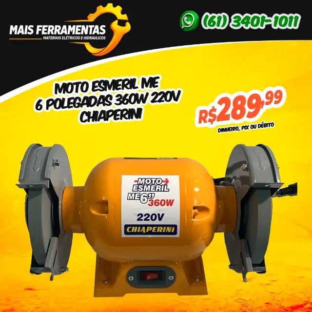 Moto Esmeril Me 6 Polegadas 360w 220v Chiaperini