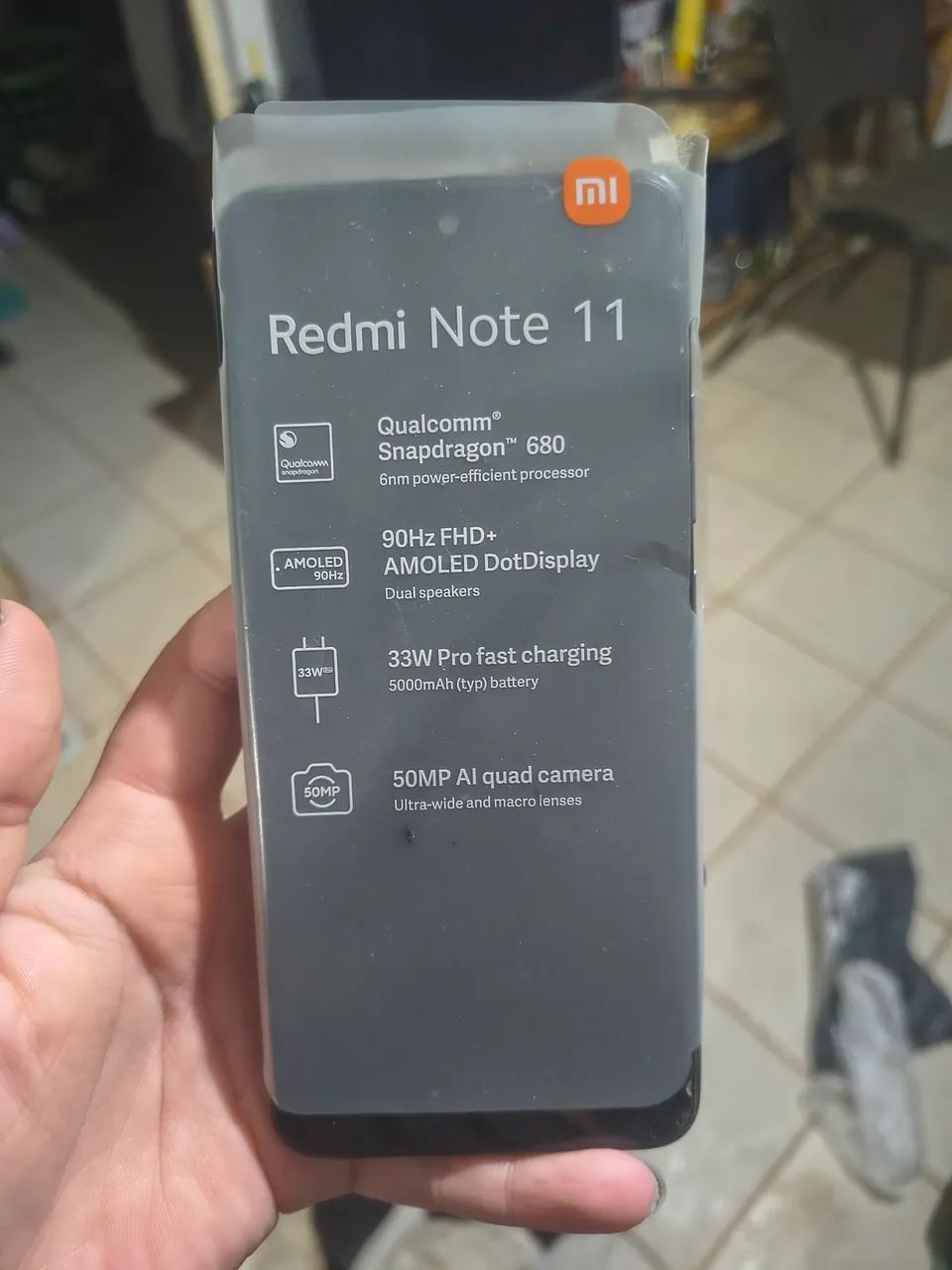 Celular xiaomi (tela escura)