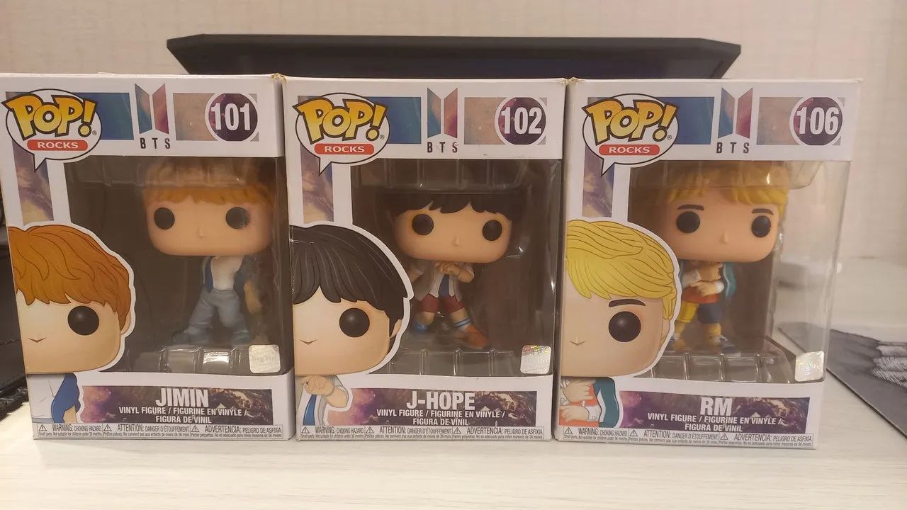Funko Pop BTS - Coleção Pop! Rocks BTS