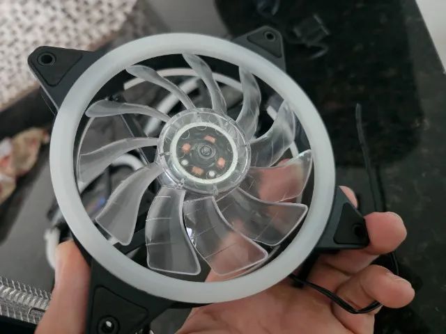 Kit Air Cooler 90mm e Ventoinhas 120mm RGB - Foto 4