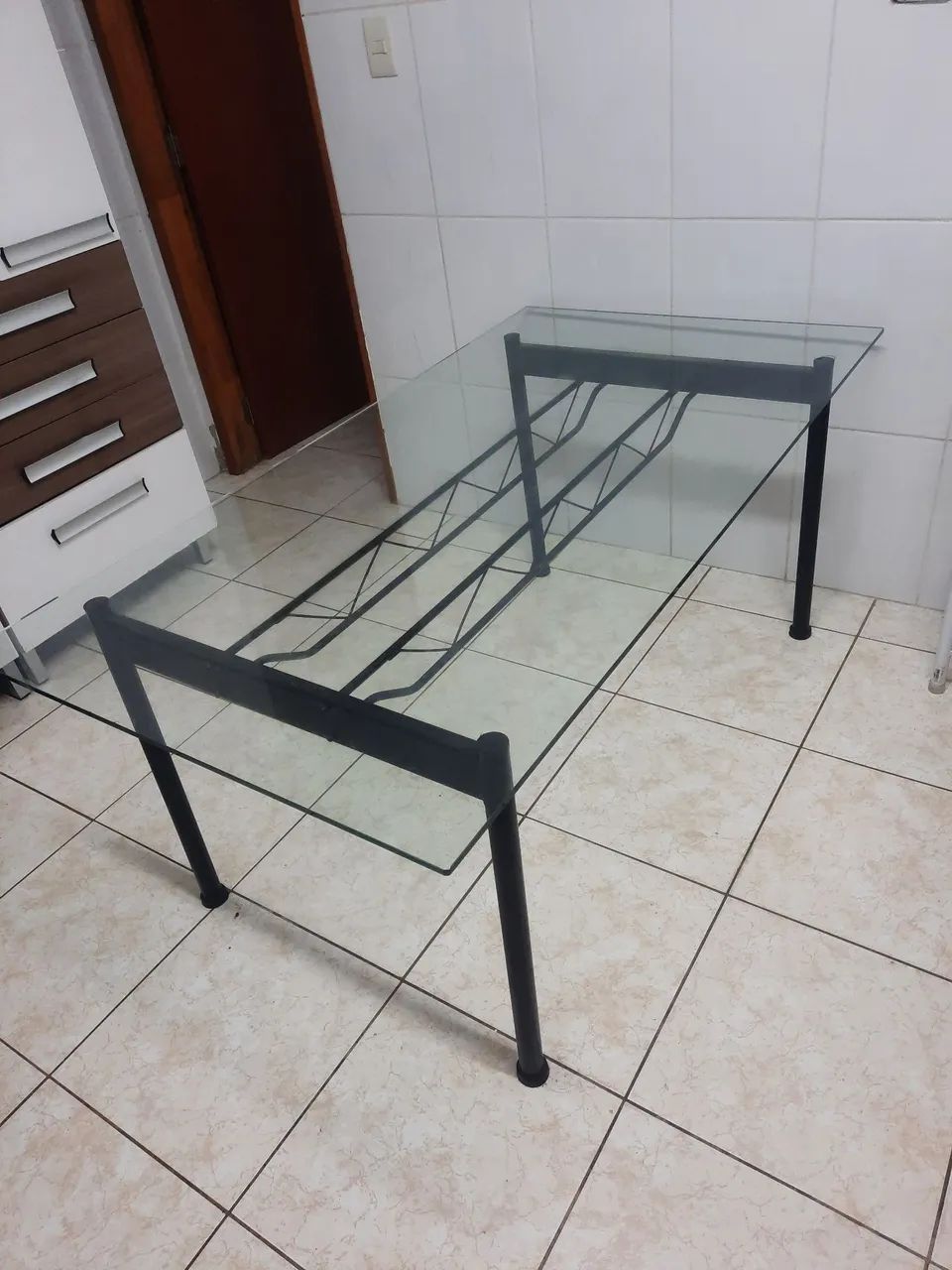 Mesa de vidro 162x88 cm - Foto 3