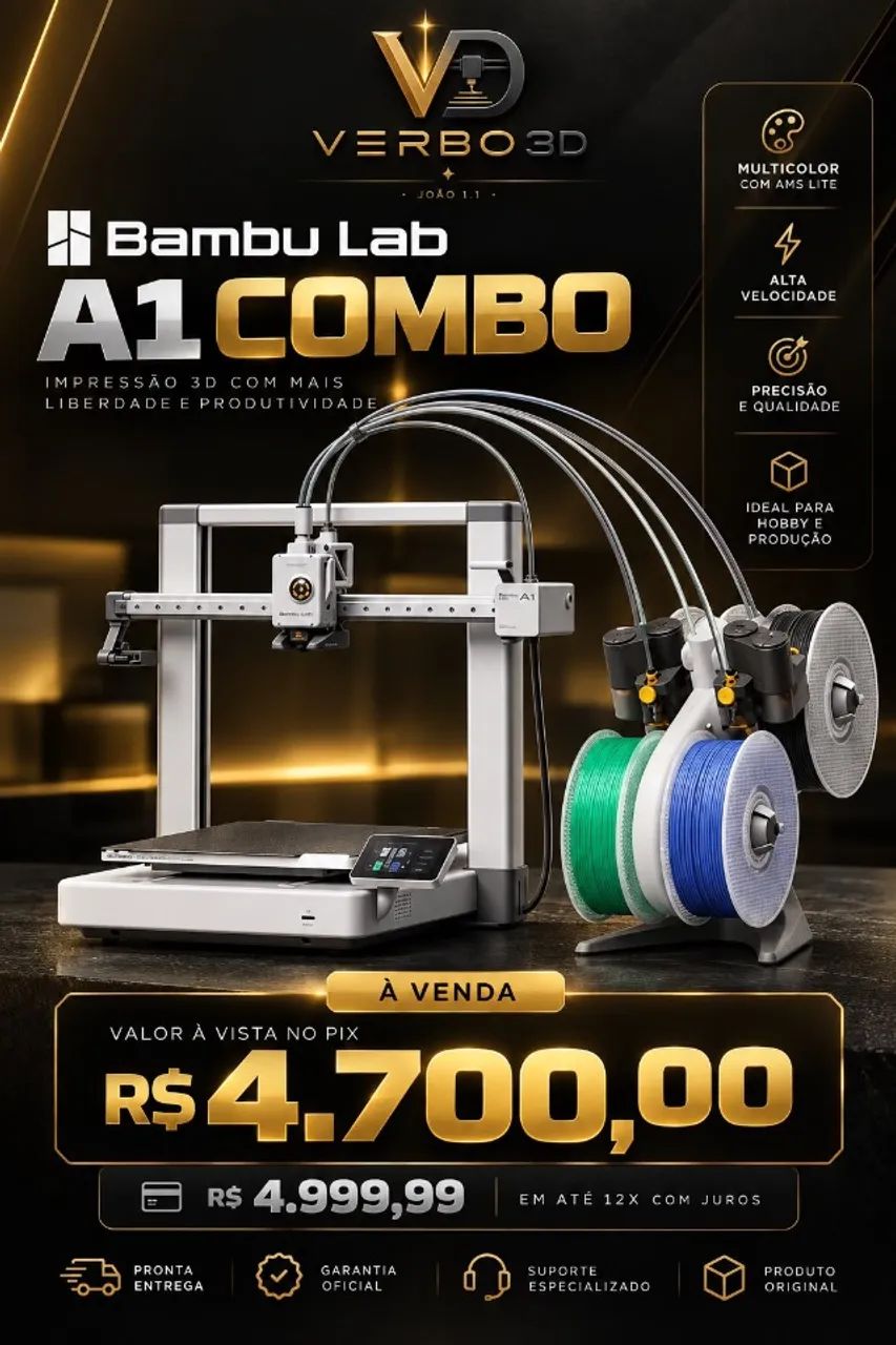 Impressora Bambu Lab A1 Combo - Foto 2