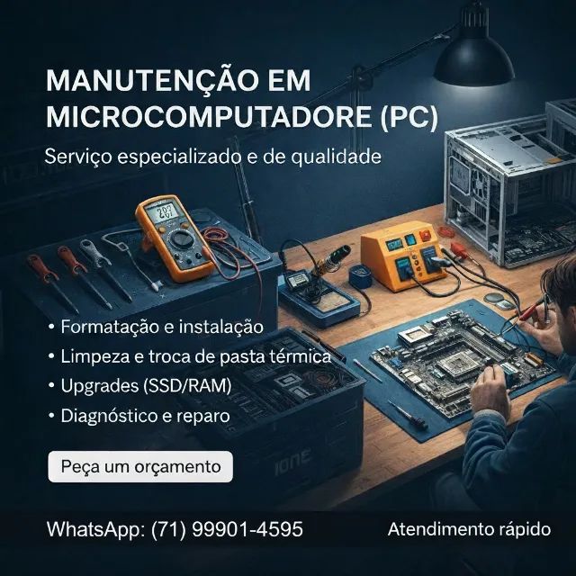 MANUTENÇÃO DE MICRO COMPUTADORES ( PC)