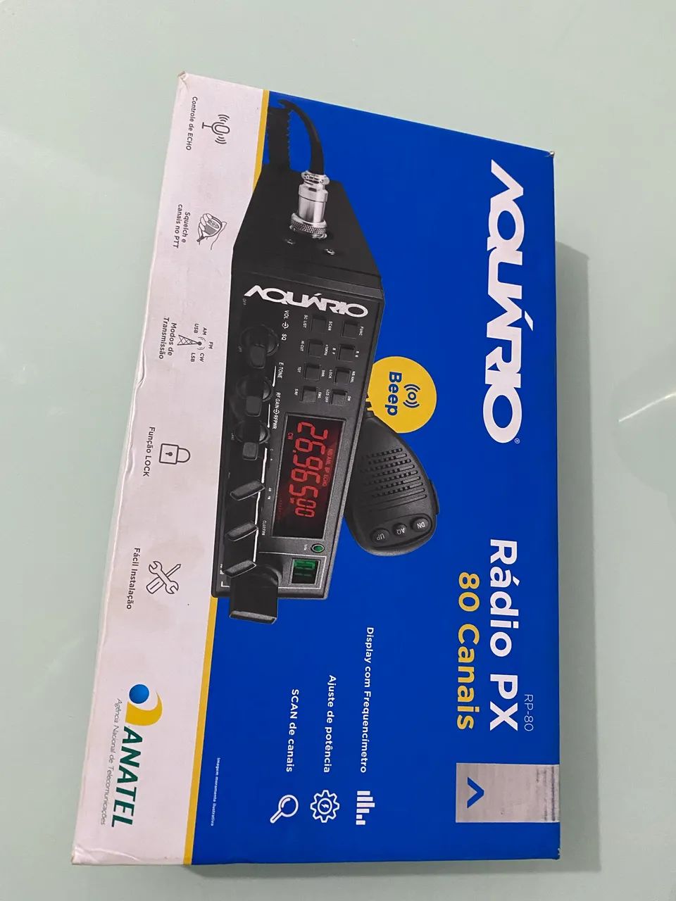 Rádio PX aquário 80 canais seminovo  - Foto 4
